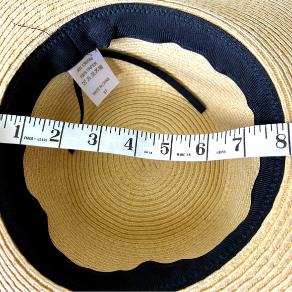 Just Married Adjustable Embroidered Paper Straw Hat—OS - Picture 5 of 10